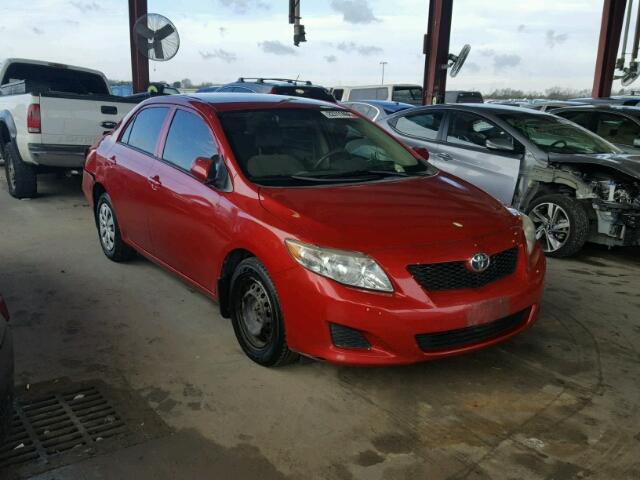 1NXBU40E29Z113434 - 2009 TOYOTA COROLLA BA RED photo 1