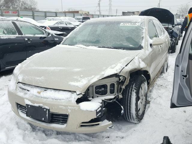 2G1WB57K691240009 - 2009 CHEVROLET IMPALA LS CREAM photo 2