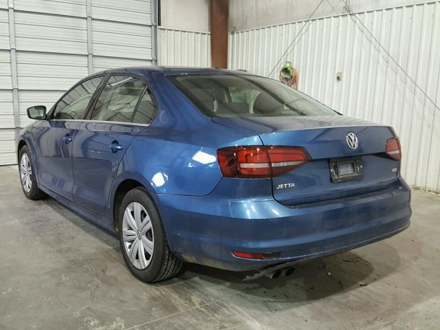 3VW167AJ2HM330117 - 2017 VOLKSWAGEN JETTA S BLUE photo 3