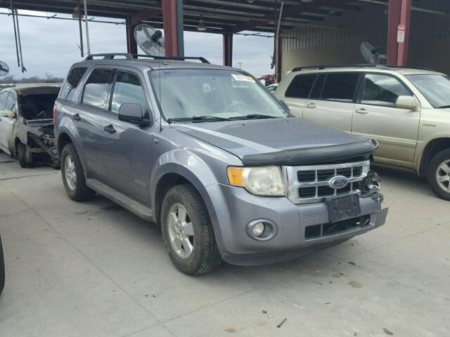 1FMCU03138KA03007 - 2008 FORD ESCAPE XLT SILVER photo 1