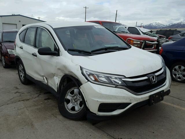 5J6RM4H34FL128499 - 2015 HONDA CR-V LX WHITE photo 1