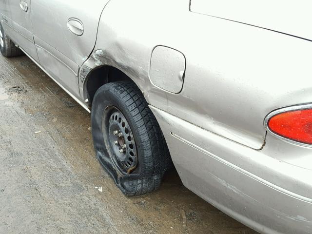 2G4WS52J011169914 - 2001 BUICK CENTURY CU TAN photo 9