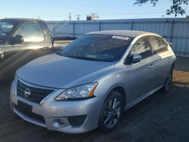 3N1AB7AP6FY264103 - 2015 NISSAN SENTRA S SILVER photo 2