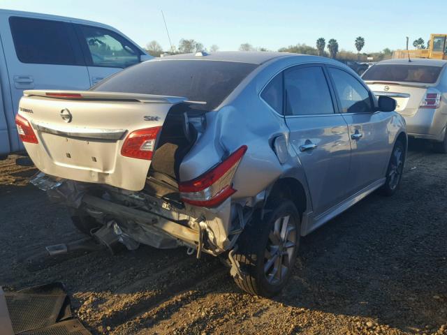 3N1AB7AP6FY264103 - 2015 NISSAN SENTRA S SILVER photo 4