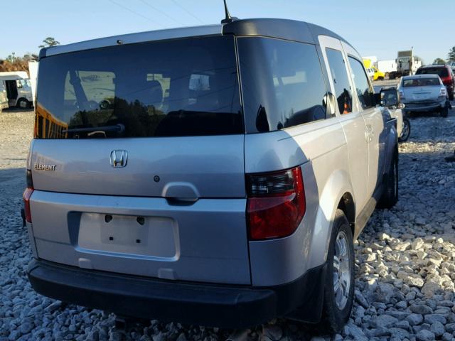 5J6YH18768L007011 - 2008 HONDA ELEMENT EX SILVER photo 4