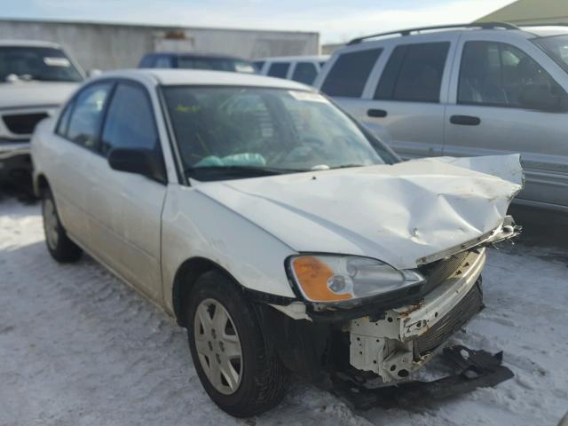 1HGES16513L026913 - 2003 HONDA CIVIC LX WHITE photo 1