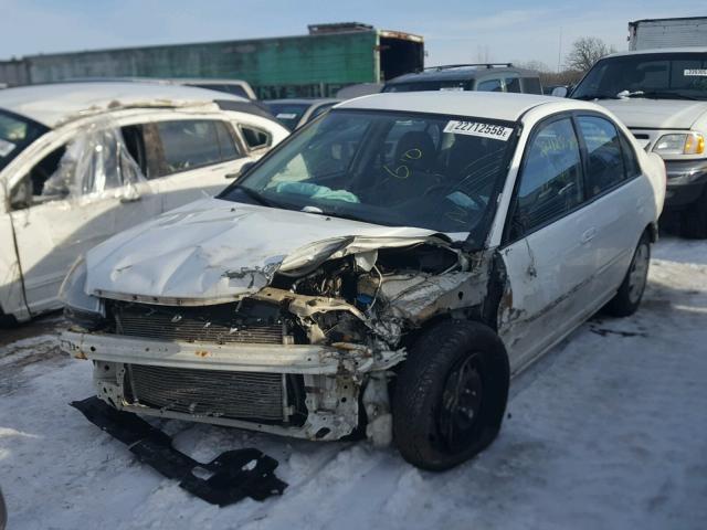 1HGES16513L026913 - 2003 HONDA CIVIC LX WHITE photo 2