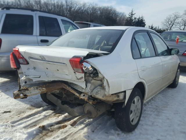 1HGES16513L026913 - 2003 HONDA CIVIC LX WHITE photo 4