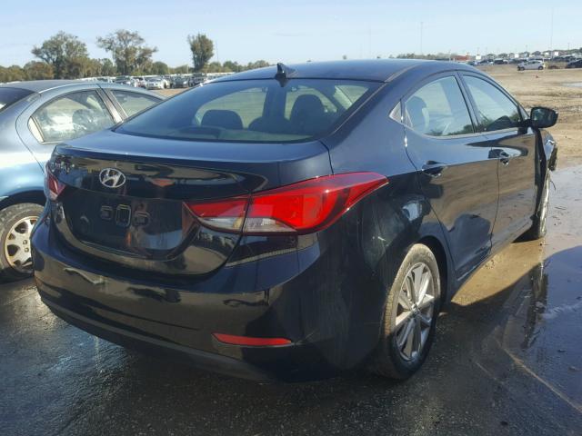 KMHDH4AE4EU107639 - 2014 HYUNDAI ELANTRA SE BLACK photo 4