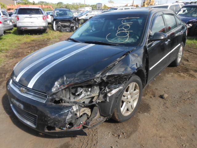 2G1WU58R379232261 - 2007 CHEVROLET IMPALA LTZ BLACK photo 2