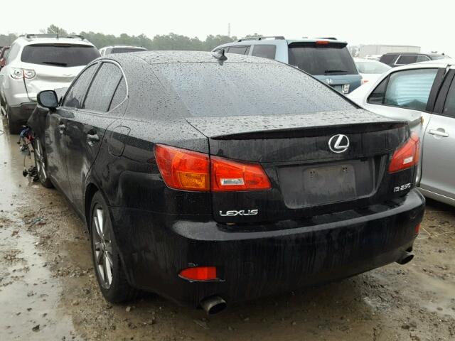 JTHBK262X85085692 - 2008 LEXUS IS 250 BLACK photo 3