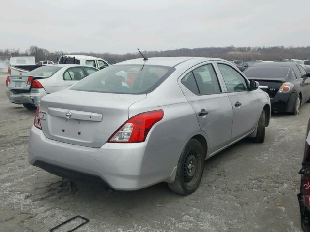 3N1CN7AP7HL846162 - 2017 NISSAN VERSA S SILVER photo 4