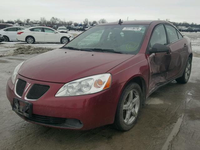 1G2ZH57N494157717 - 2009 PONTIAC G6 GT MAROON photo 2