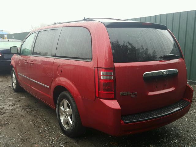 1D8HN54P48B175314 - 2008 DODGE GRAND CARA RED photo 3