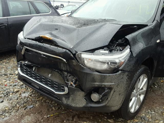 4A4AP3AU9EE031236 - 2014 MITSUBISHI OUTLANDER BLACK photo 9