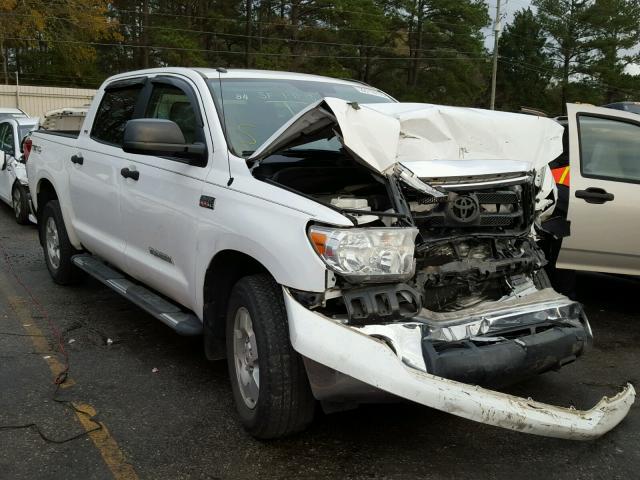 5TFEY5F19BX115573 - 2011 TOYOTA TUNDRA CRE WHITE photo 1