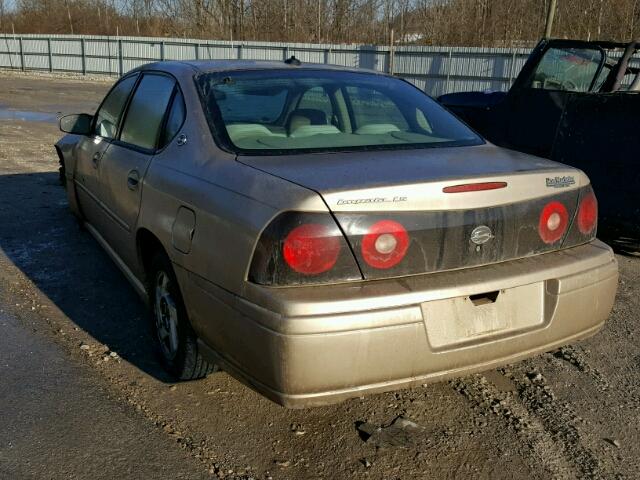 2G1WH52K449280878 - 2004 CHEVROLET IMPALA LS TAN photo 3