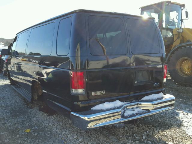 1FBSS31L0YHA34096 - 2000 FORD ECONOLINE BLACK photo 3