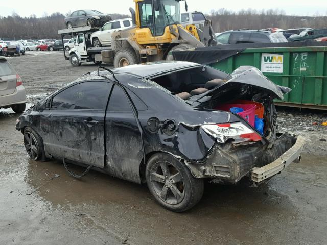 2HGFG128X8H542987 - 2008 HONDA CIVIC EX BLACK photo 3