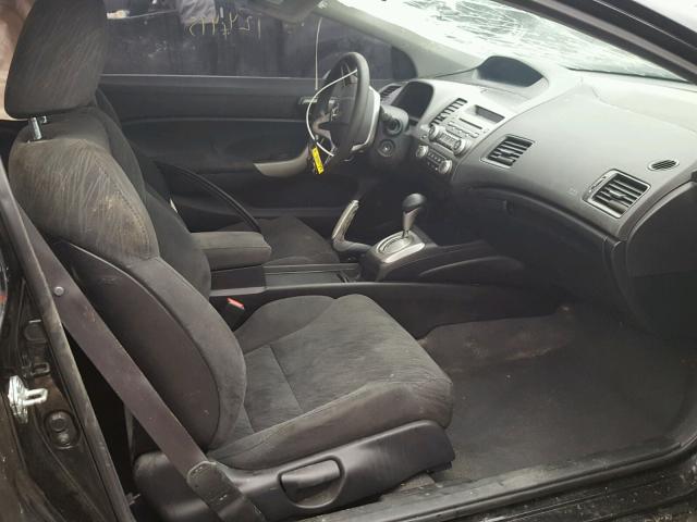2HGFG128X8H542987 - 2008 HONDA CIVIC EX BLACK photo 5