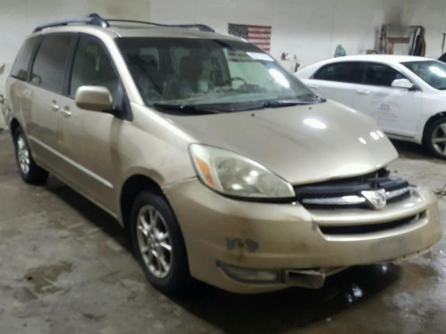 5TDZA22C44S135508 - 2004 TOYOTA SIENNA XLE TAN photo 1