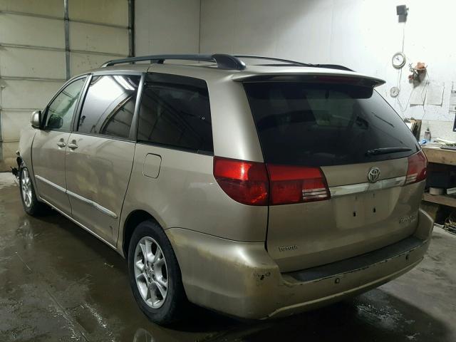 5TDZA22C44S135508 - 2004 TOYOTA SIENNA XLE TAN photo 3