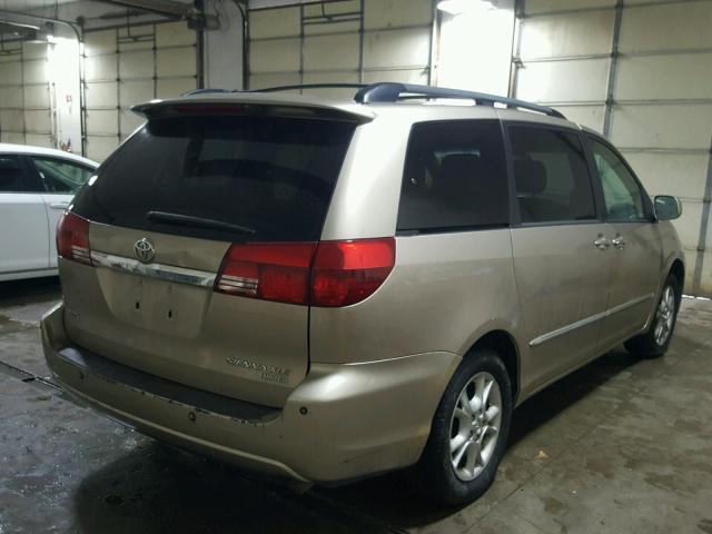 5TDZA22C44S135508 - 2004 TOYOTA SIENNA XLE TAN photo 4