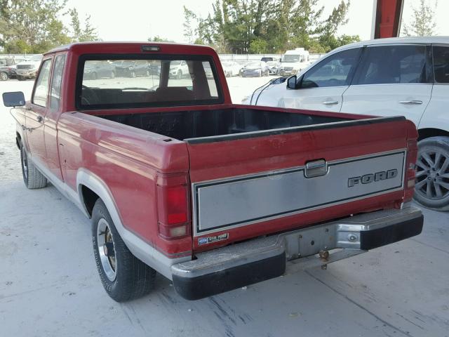 1FTCR14T7JPA30313 - 1988 FORD RANGER SUP RED photo 3