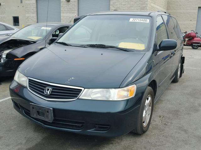 2HKRL18641H574232 - 2001 HONDA ODYSSEY EX GREEN photo 2