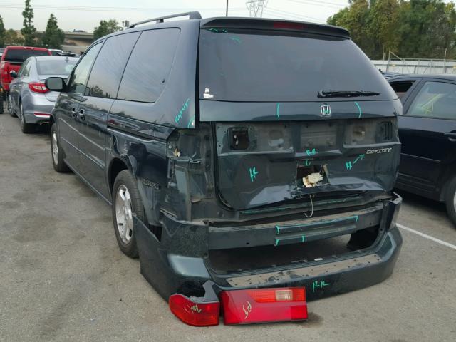 2HKRL18641H574232 - 2001 HONDA ODYSSEY EX GREEN photo 3