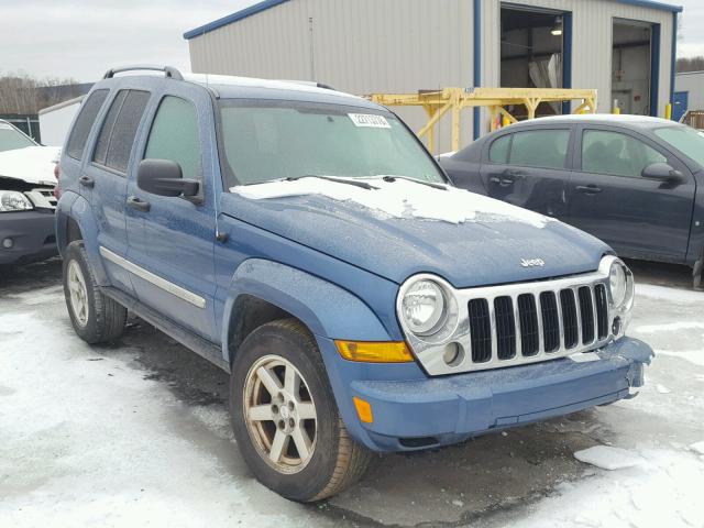 1J4GL58KX5W563368 - 2005 JEEP LIBERTY LI BLUE photo 1