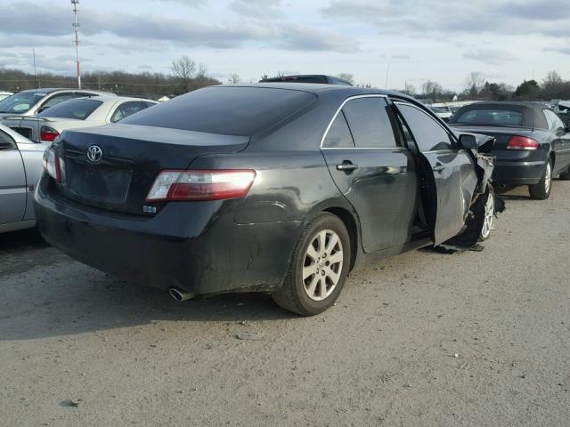 4T1BB46K58U037581 - 2008 TOYOTA CAMRY HYBR BLACK photo 4