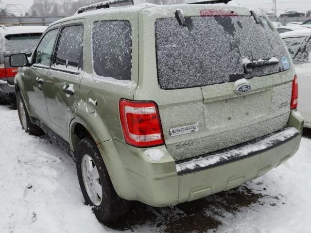 1FMCU93198KD98783 - 2008 FORD ESCAPE XLT GREEN photo 3