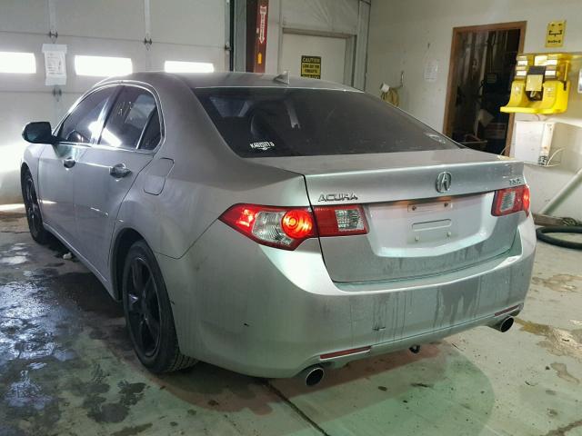 JH4CU2F65AC011714 - 2010 ACURA TSX GRAY photo 3