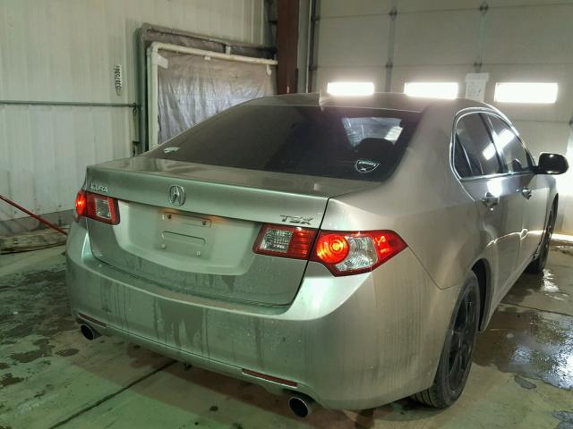 JH4CU2F65AC011714 - 2010 ACURA TSX GRAY photo 4