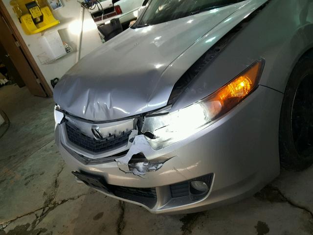 JH4CU2F65AC011714 - 2010 ACURA TSX GRAY photo 9