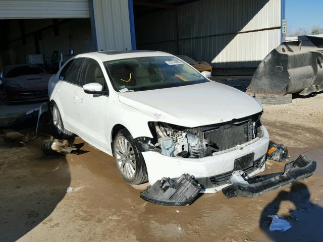 3VWL07AJ2EM408952 - 2014 VOLKSWAGEN JETTA SEL WHITE photo 1