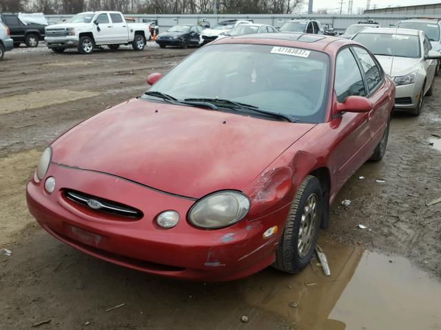 1FAFP53S3WG131297 - 1998 FORD TAURUS SE MAROON photo 2