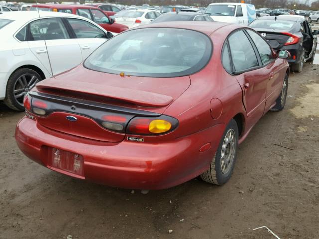 1FAFP53S3WG131297 - 1998 FORD TAURUS SE MAROON photo 4