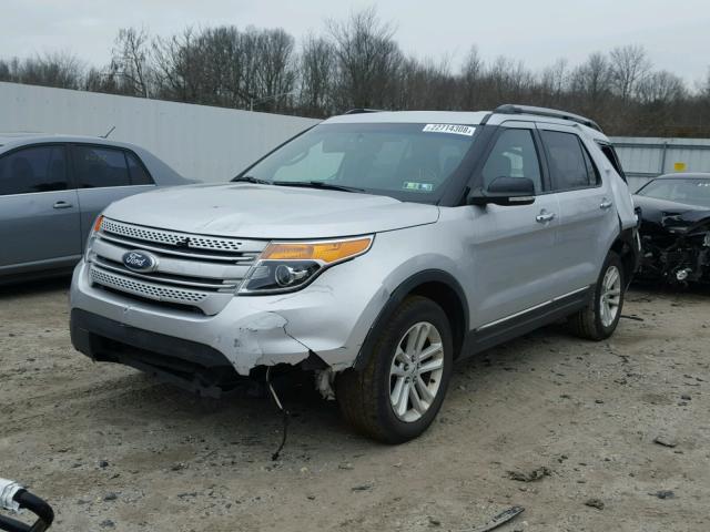 1FM5K8D80FGC44709 - 2015 FORD EXPLORER X SILVER photo 2