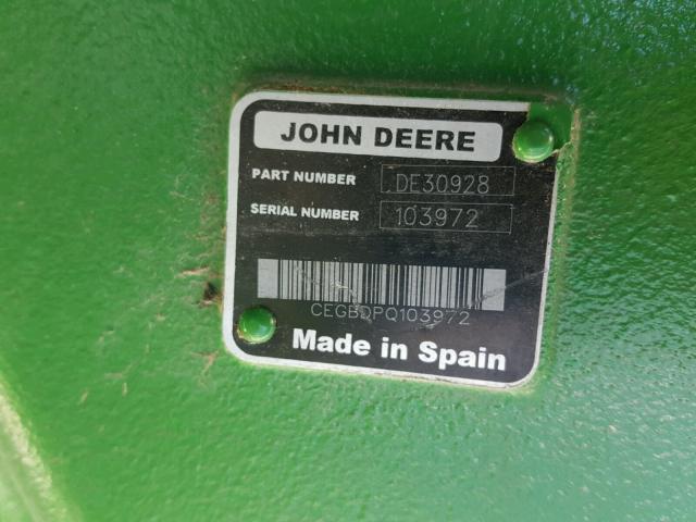 CEGBDPQ103972 - 2017 JOHN DEERE 635FD GREEN photo 10