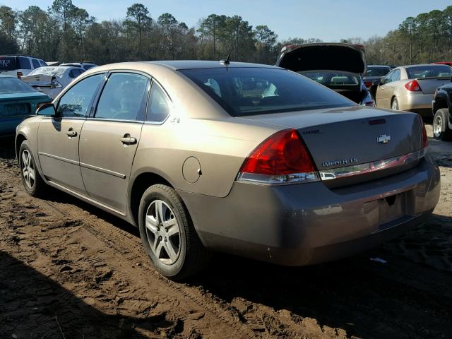 2G1WB58K769297850 - 2006 CHEVROLET IMPALA LS TAN photo 3