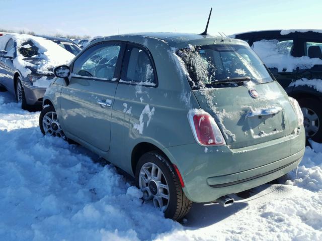 3C3CFFAR2DT738648 - 2013 FIAT 500 POP GREEN photo 3