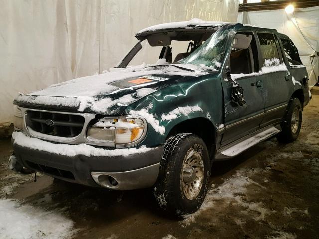 1FMZU34E1XZA35697 - 1999 FORD EXPLORER GREEN photo 2