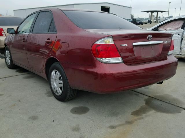 4T1BE32K25U011359 - 2005 TOYOTA CAMRY LE BURGUNDY photo 3