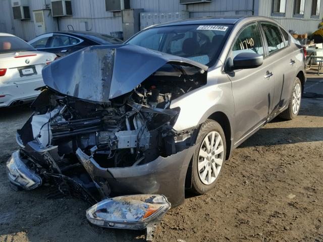 3N1AB7AP9HY235522 - 2017 NISSAN SENTRA S GRAY photo 2