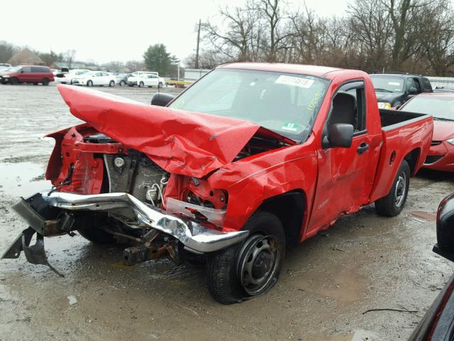 1GCCS148158258310 - 2005 CHEVROLET COLORADO RED photo 2