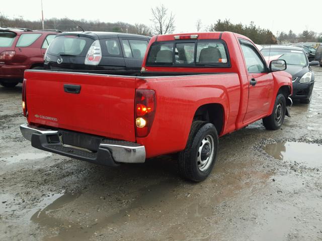 1GCCS148158258310 - 2005 CHEVROLET COLORADO RED photo 4