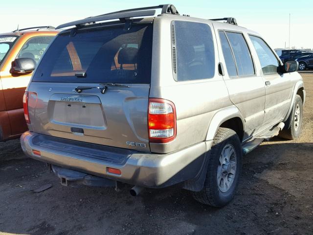 JN8DR09Y51W616652 - 2001 NISSAN PATHFINDER GRAY photo 4