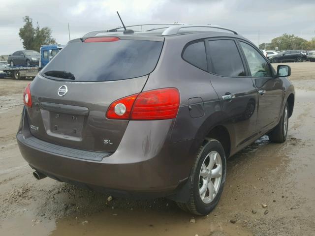 JN8AS5MT9AW005393 - 2010 NISSAN ROGUE S BROWN photo 4